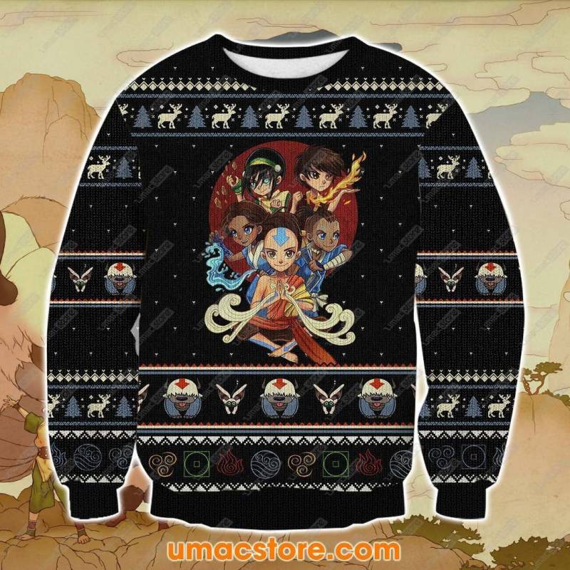 Avatar: The Last Airbender 411 3D Print Ugly Christmas Sweatshirt