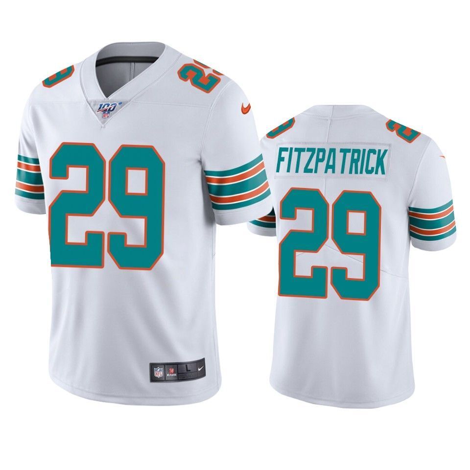 Dolphins Minkah Fitzpatrick Limited Jersey White 100Th Season