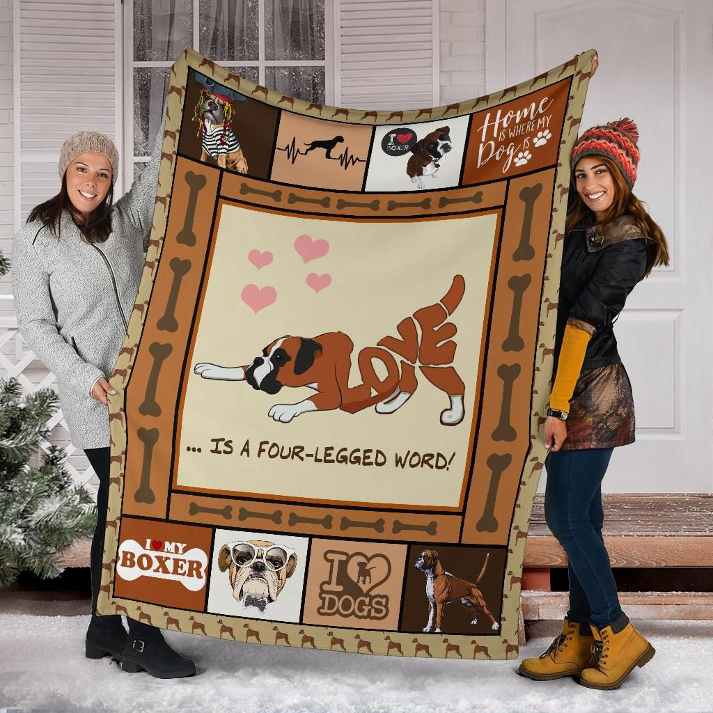 Boxer Blanket – Bl16602, Christmas Gift, Dog Lover Blanket