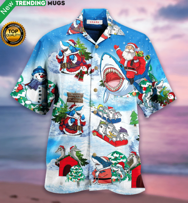 Christmas Shark Hawaii Shirt Ha51083