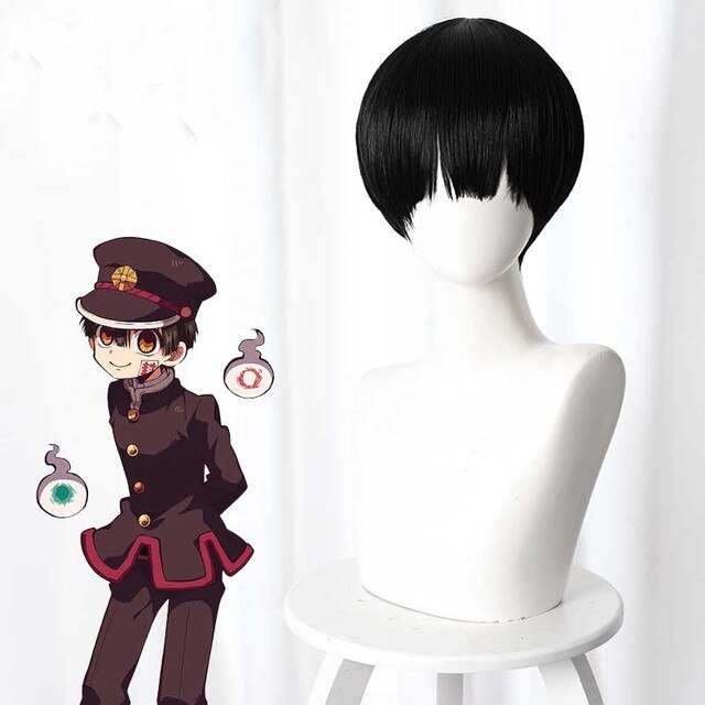 2021 New Fashion Anime Toilet-bound Jibaku Shounen Hanako-kun Cosplay wigs Hanako kun Nene Yashiro Synthetic Hair Wig+Wig Cap alx