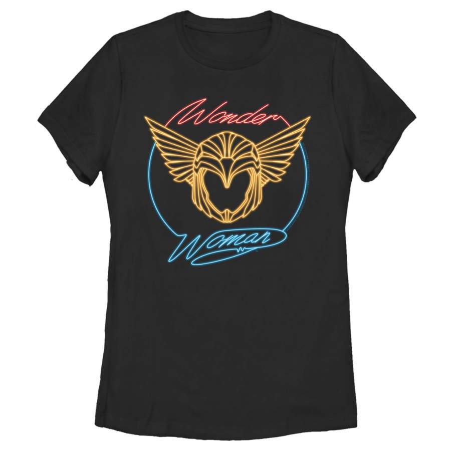 Wonder Woman 1984 Women’s Golden Neon Helmet  T-Shirt