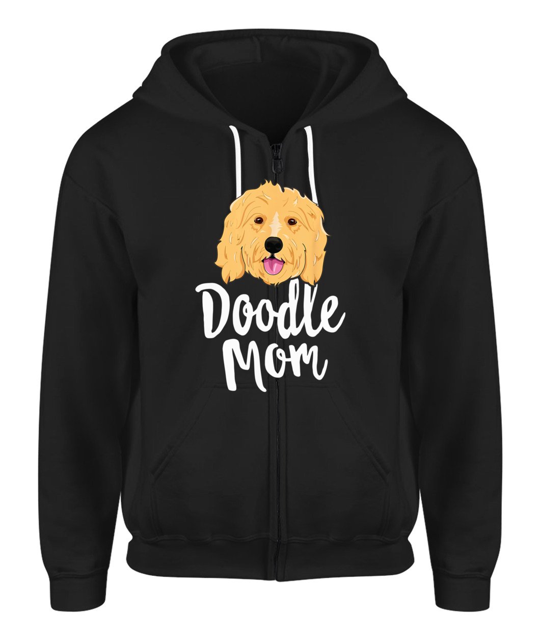 Doodle Mom Zip-Up Hoodie Women Goldendoodle Dog Puppy Mother