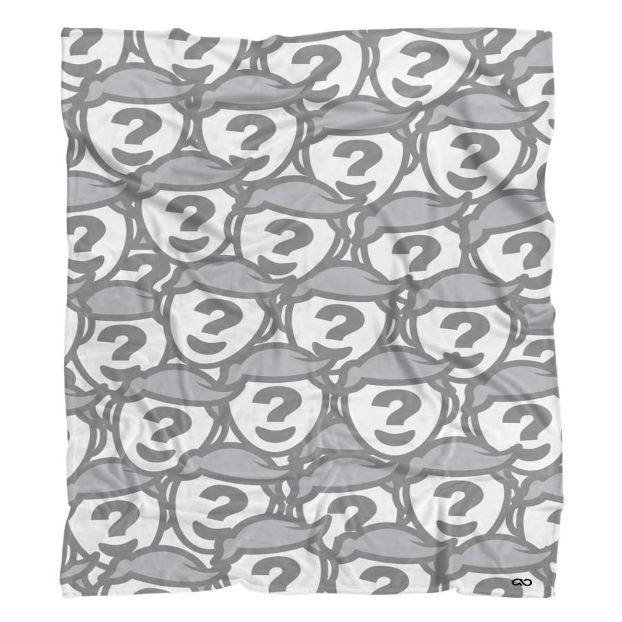 All Over Face Custom Fluffy Microfleece Throw Blanket