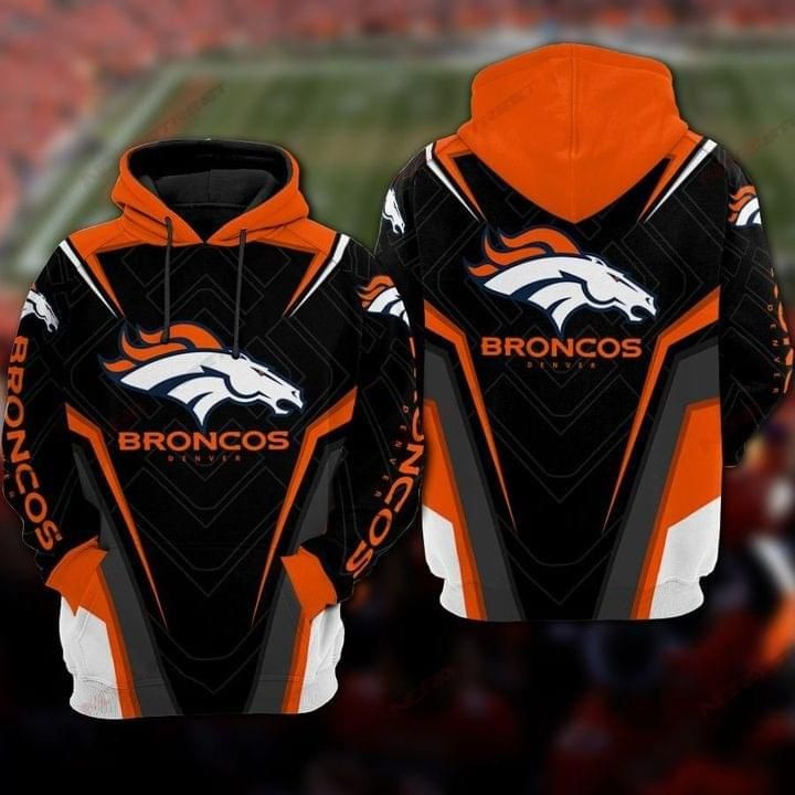 Denver Broncos Hoddie All Printed 3D Hoodie Sweater Tshirt