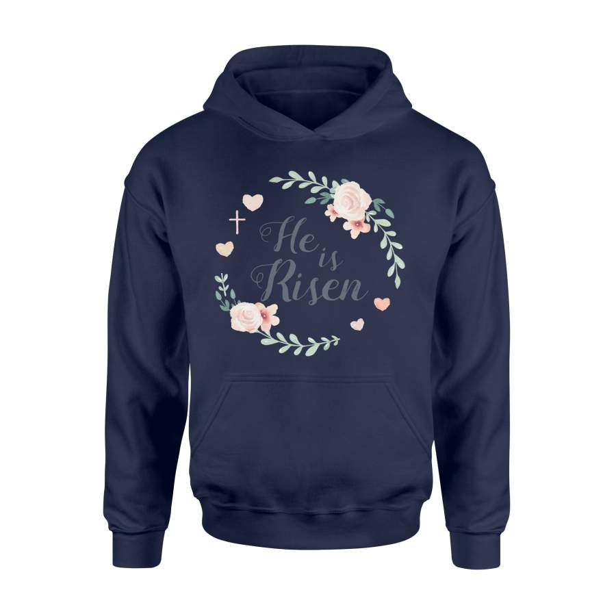 Easter He Is Risen Flower Elegant Hoodie