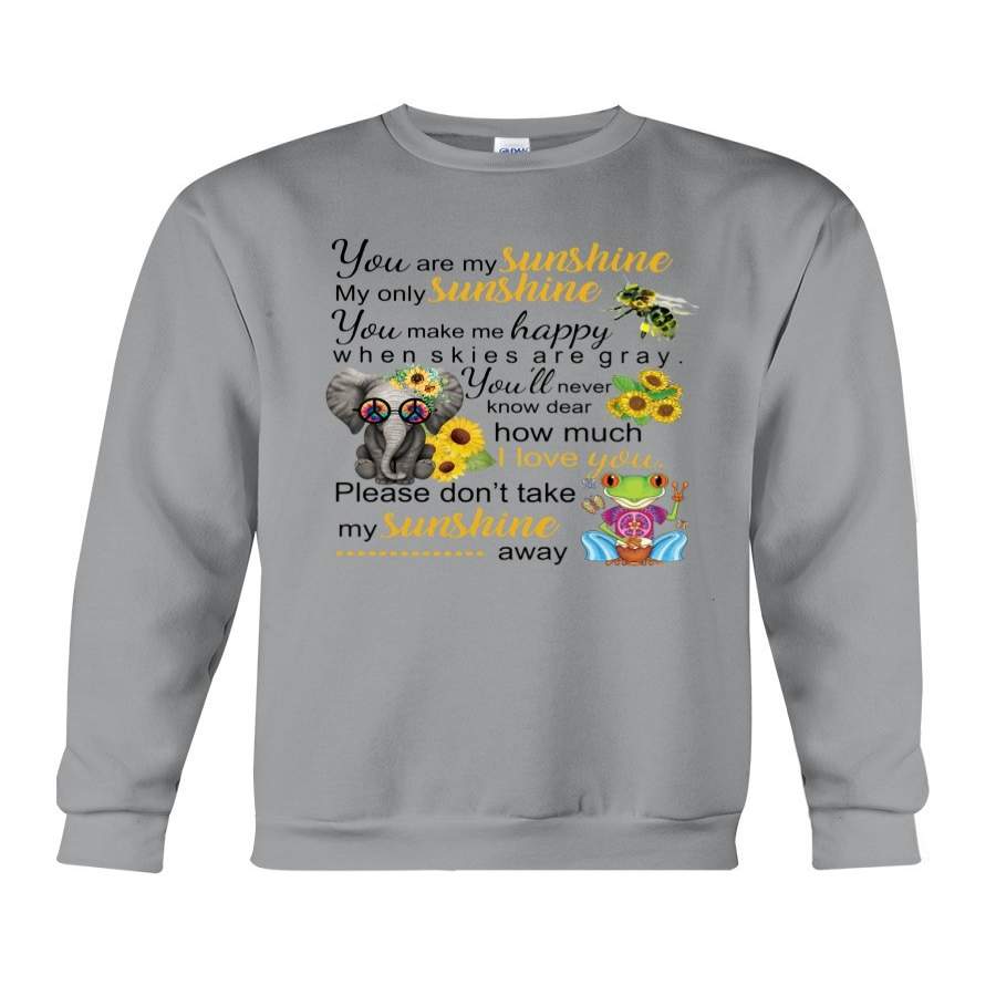 Hippie You Are My Sunshine Elephant Sweatshirt