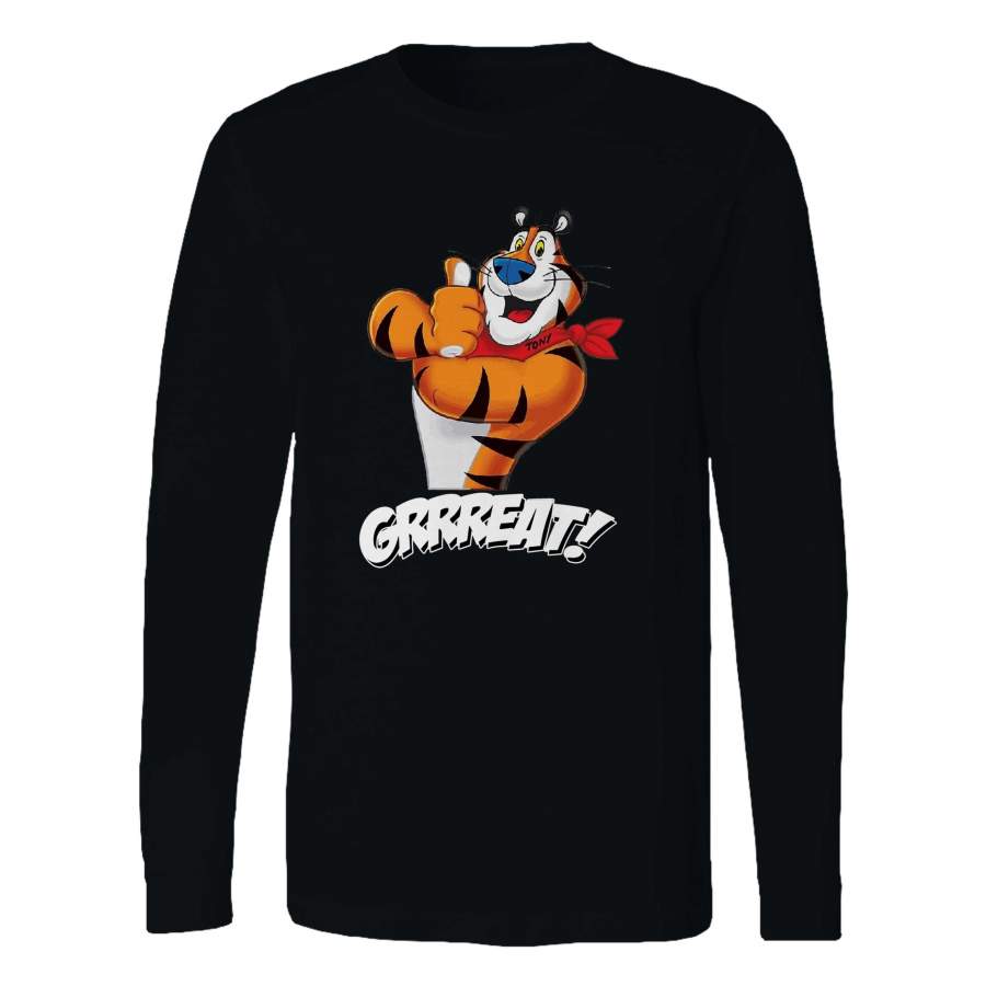 Tony The Tiger Cereal Mascot Long Sleeve T-Shirt