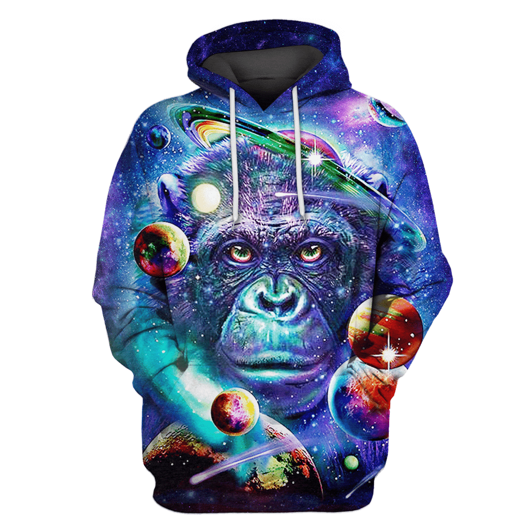 Monkey in the space Custom T-shirt – Hoodies Apparel