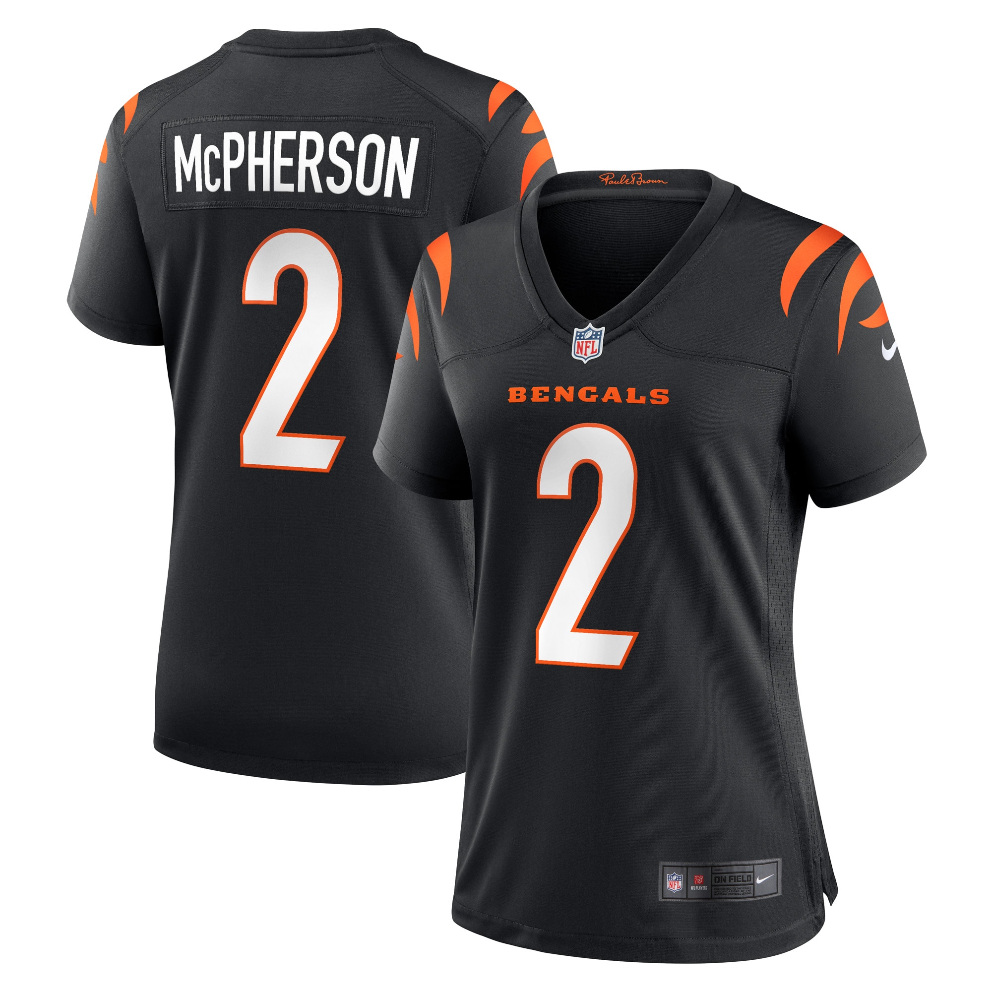 Women’s Cincinnati Bengals Evan McPherson Black Game Jersey