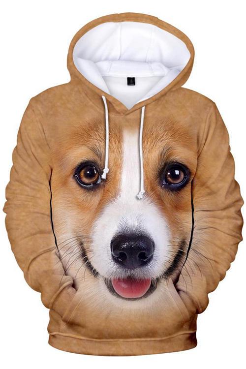 [CITYBARKS] [Hoodie] S Animals Dogs Pembroke Welsh Corgi