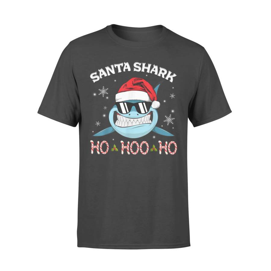 Cute Shark Christmas Gifts Santa Merry Sharkmas Girls Kids T-Shirt – Standard T-shirt