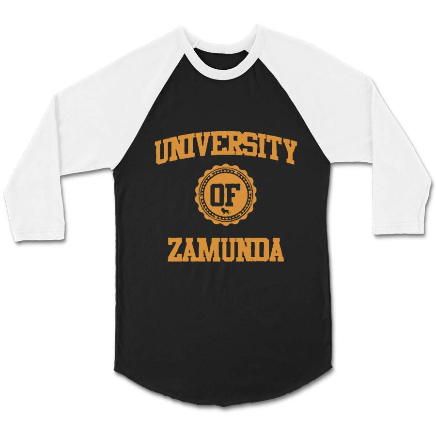 University Of Zamunda Dope Coming To America Modern African CPY Unisex 3/4 Sleeve Baseball Tee T-Shirt