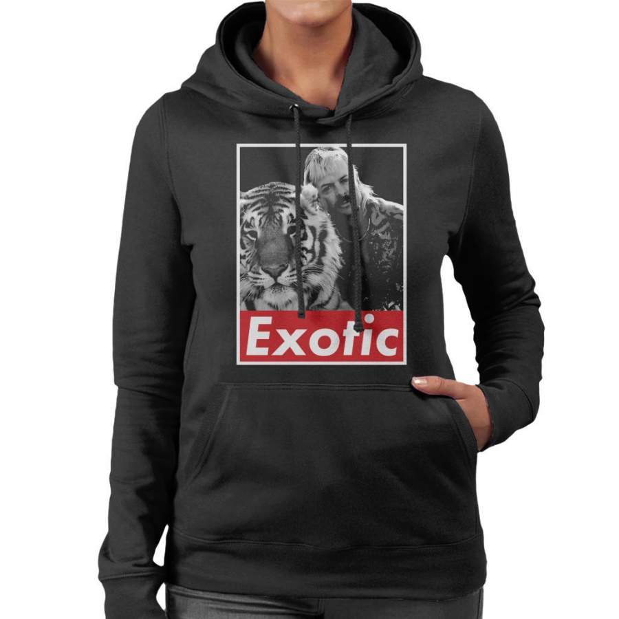 Joe Exotic Retro Tiger King Women’s Hooded Sweatshirt