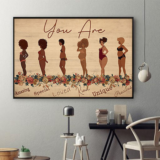 African American Poster Unique Black Power Poster Print Black Woman Sign Black Men Living Room Wall Beautiful Wall Decor