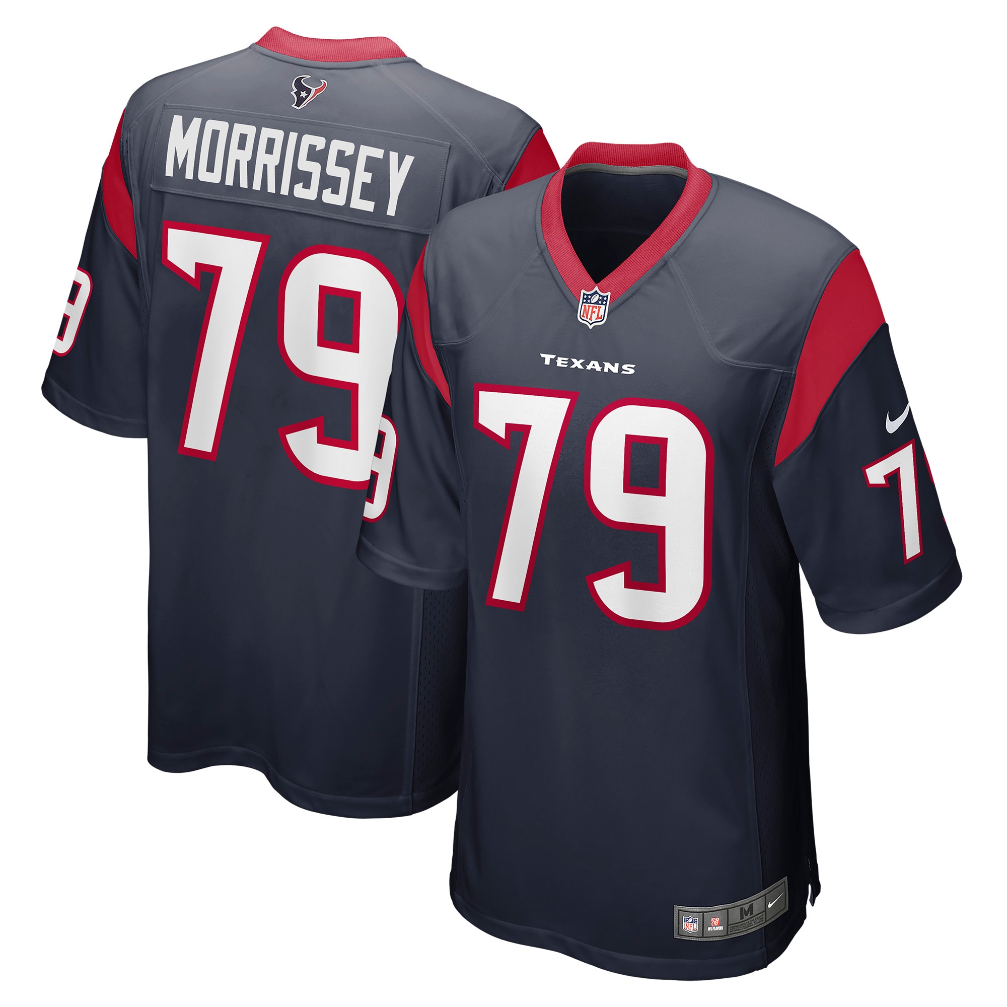 Men’s Houston Texans Jimmy Morrissey Navy Game Jersey