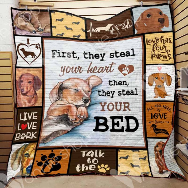 A BC-Dachshund Dog Blanket