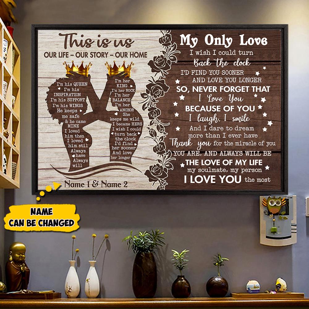 Personalized This Is Us Our Life Our Story Our Home Black Couple Poster Gift For Couple Black King And Queen Couple Poster Hg98 Trhn