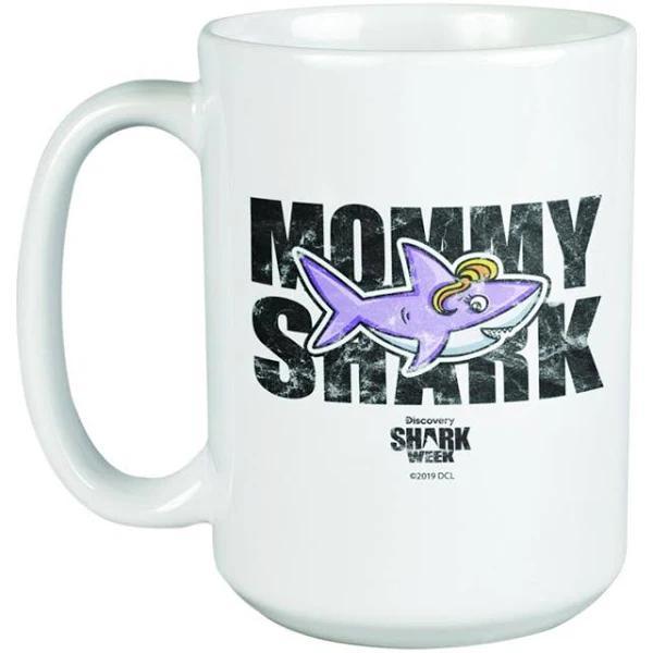 Shark Week Mommy Shark Mug In White, , Ceramic