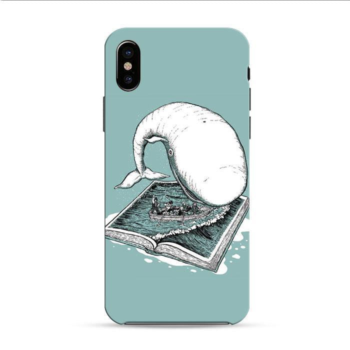 Whale White Iphone Xr 3D Case | Black