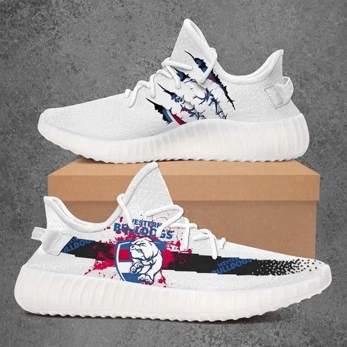 Western Bulldogs Afl Sport Teams Yeezy Sneakers Shoes For Sale