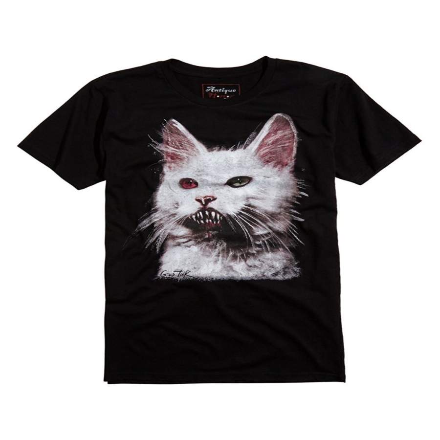 Mens Personality T Shirt Gus Fink Cujo Kitty Men’S Summer Fashion T-Shirt