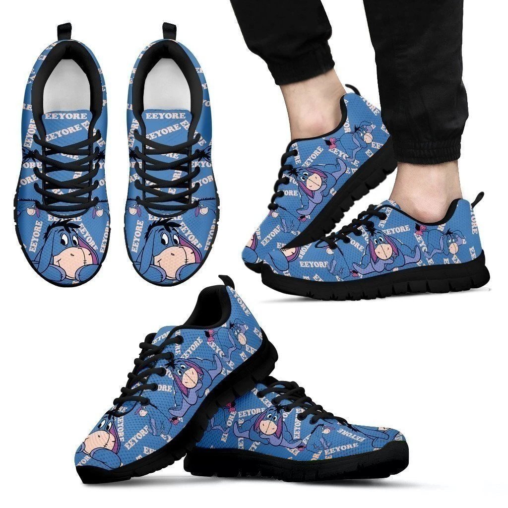 Eeyore Winnie The Pooh Sneakers Fan Cartoon Gift Idea MN09