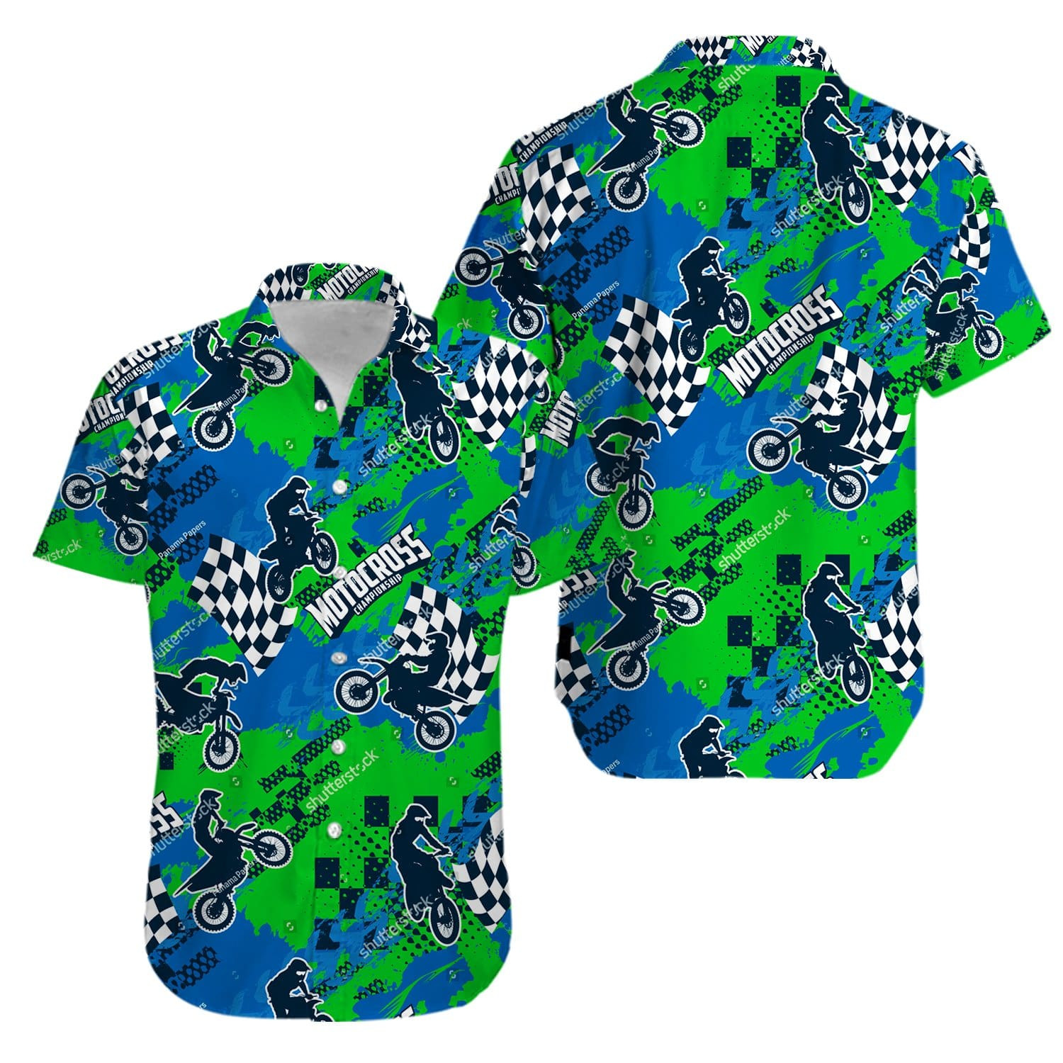 Motocross Hawaii Unisex Aloha Shirts Kv Ha89851