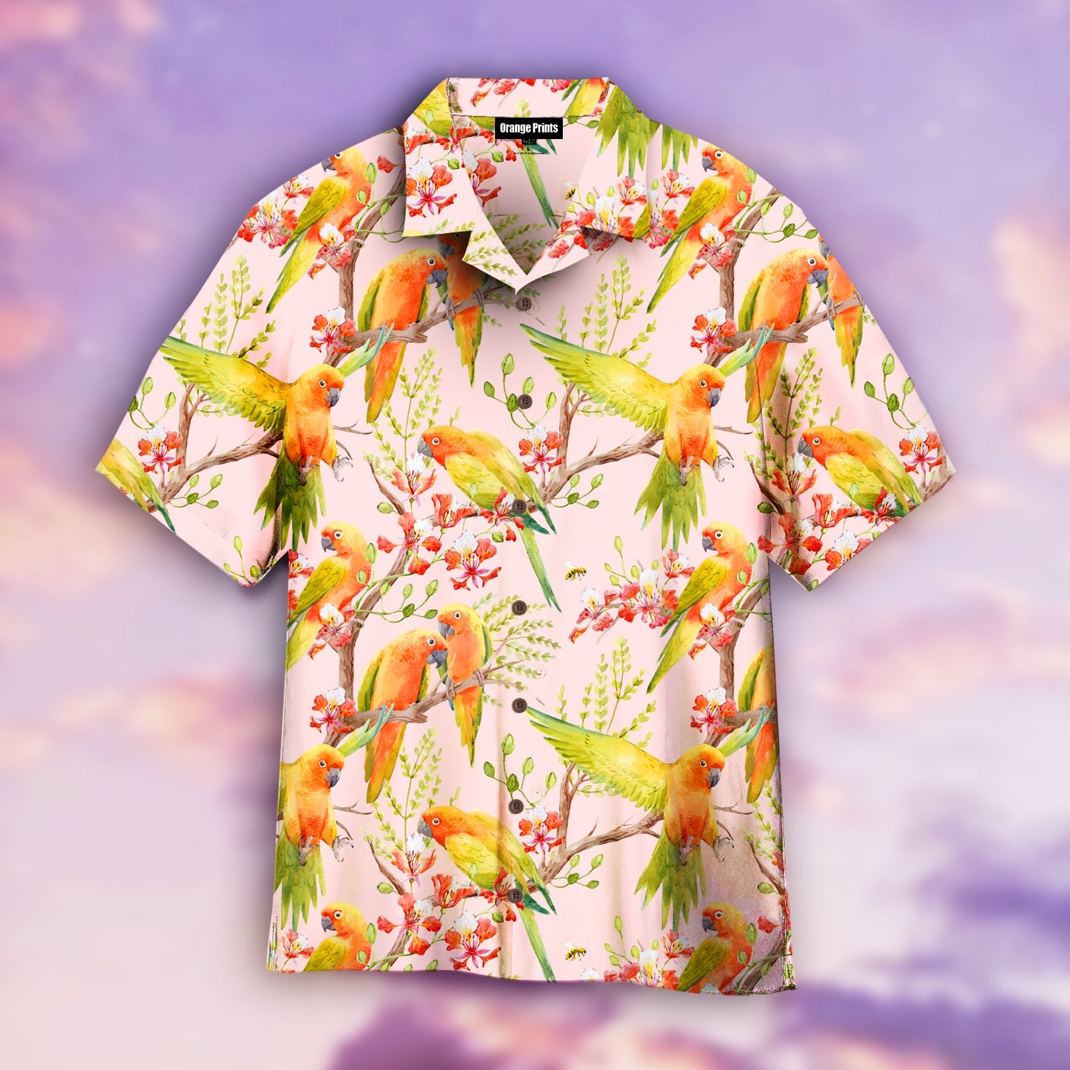 Parrots Flower Hawaii Shirts For Men Women Ha34832