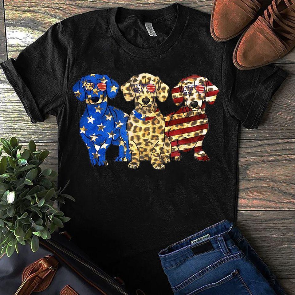 Dachshund American Leopard T-Shirt