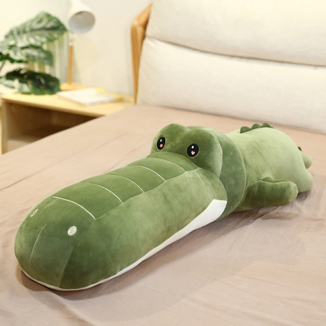 Cute Cartoon Long Mouth Crocodile Large Size Plush Nap Pillow Doll Toy Gift