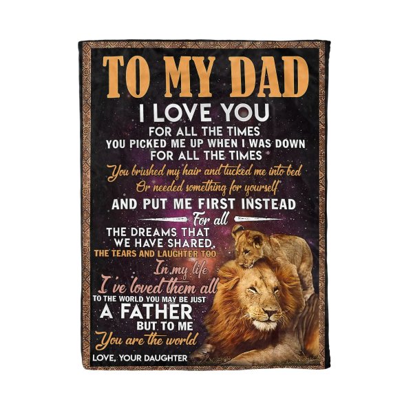 Ggs – Lion Dad From Daughter Blanket