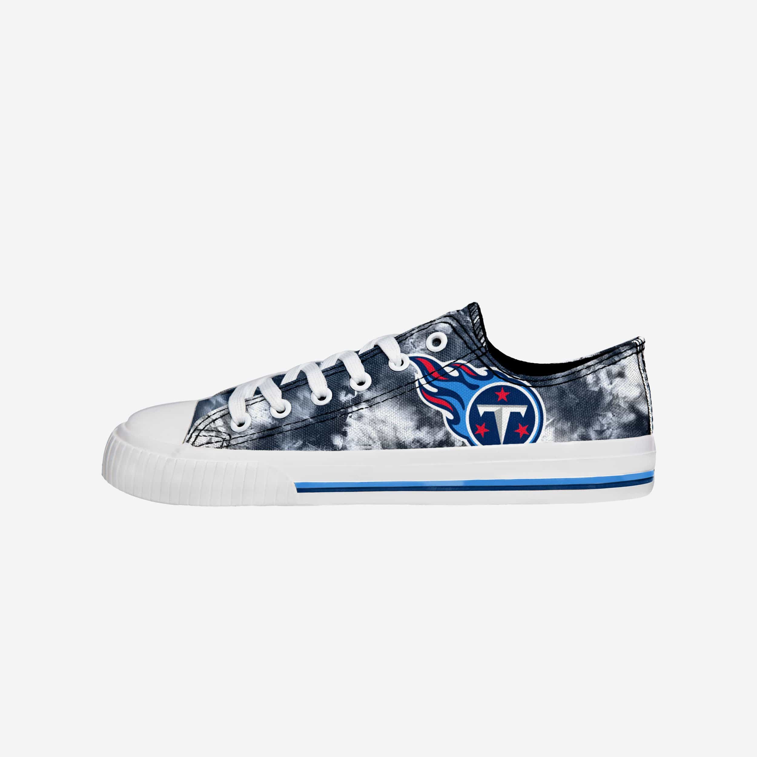 Tennessee Titans Womens Low Top Tie Dye Canvas Shoe