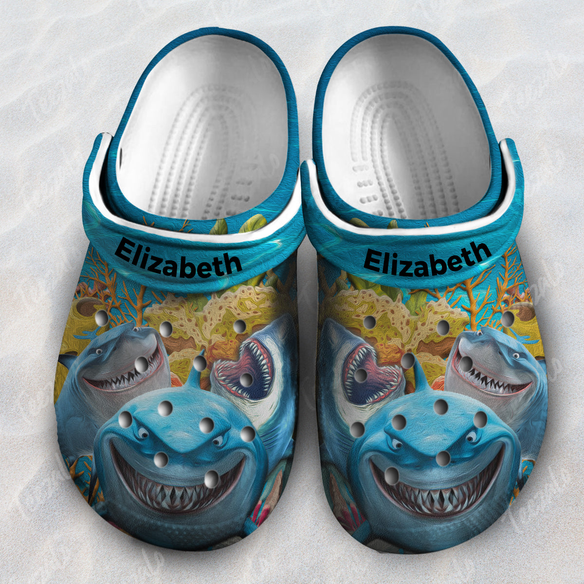 Shark Coral Personalized Clogs Shoes – Justbeperfect Shop