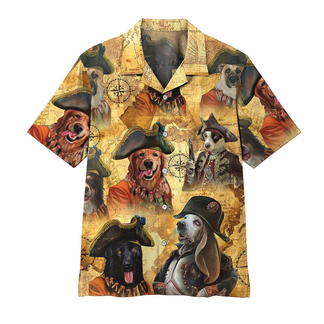 Gearhumans Pirate Dogs Hawaiian Shirt Ha102219