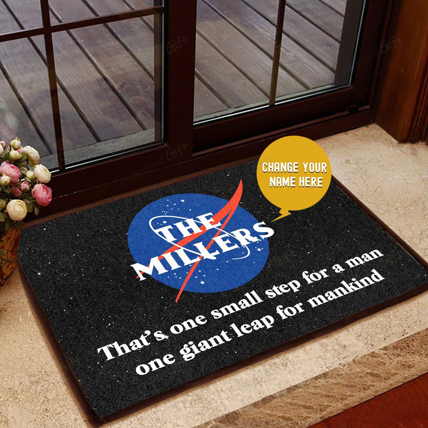 That’s One Small Step Personalized All Over Printing Doormat