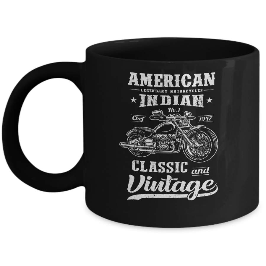 Vintage American Motorcycles Indian For Old Biker Gifts Mug