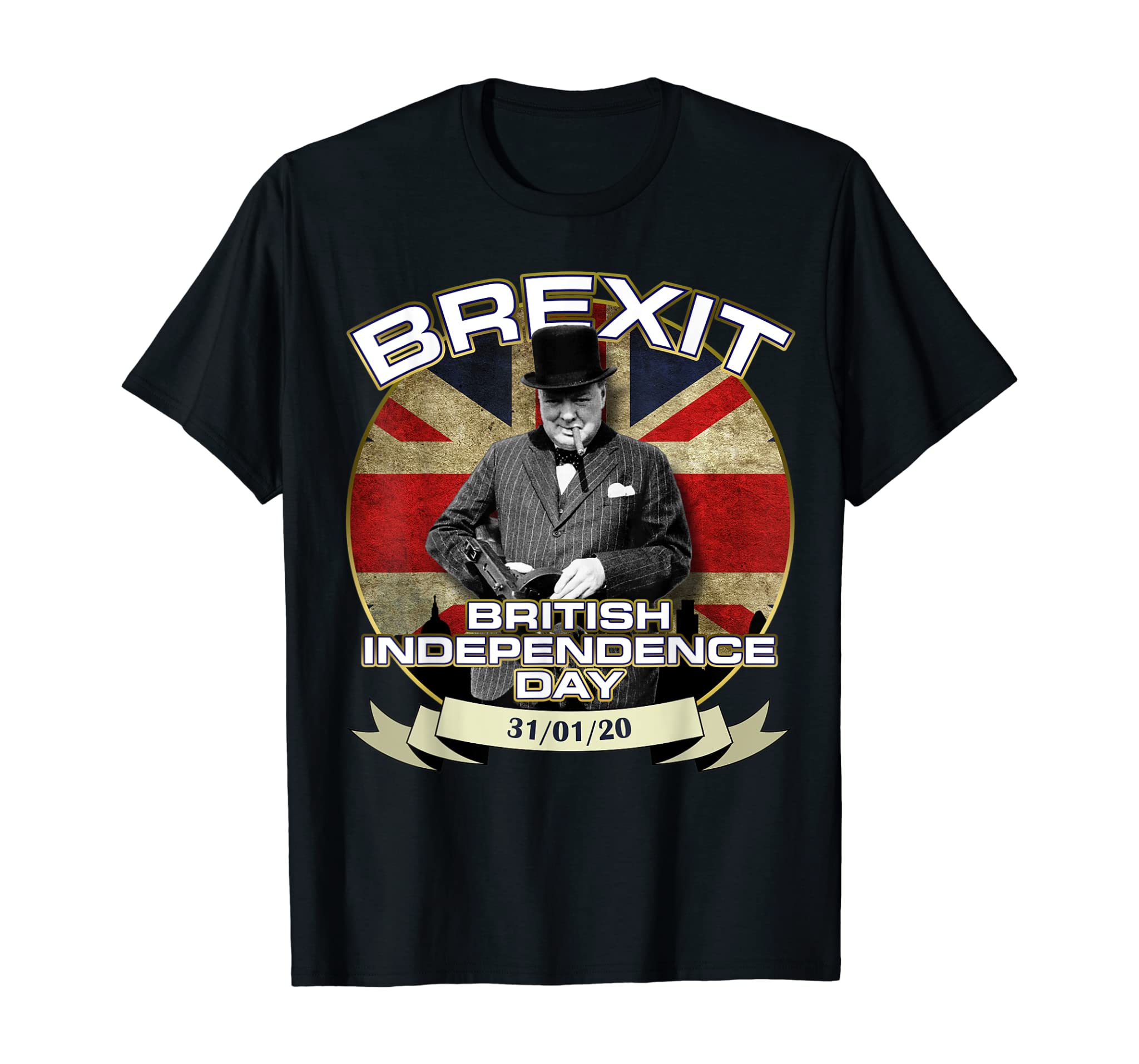 Winston Churchill British Independence Day TShirt Brexit T-Shirt