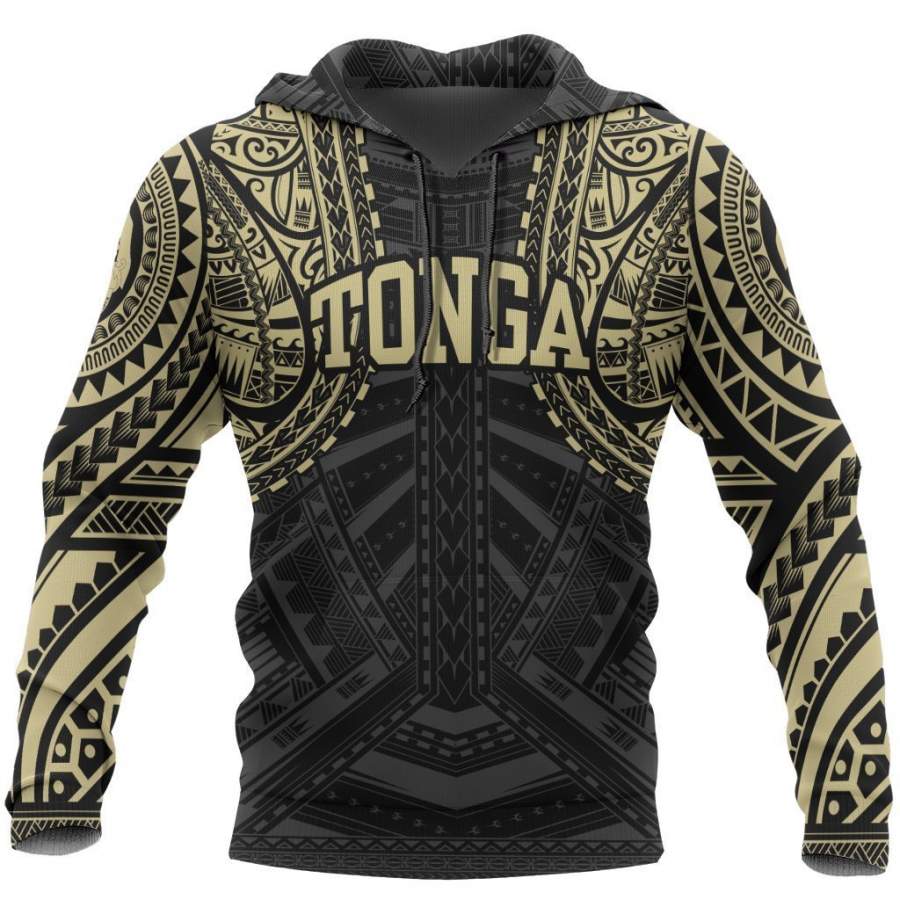 Tonga in My Heart Polynesian Tattoo Style 3D Printed Shirts TT0099