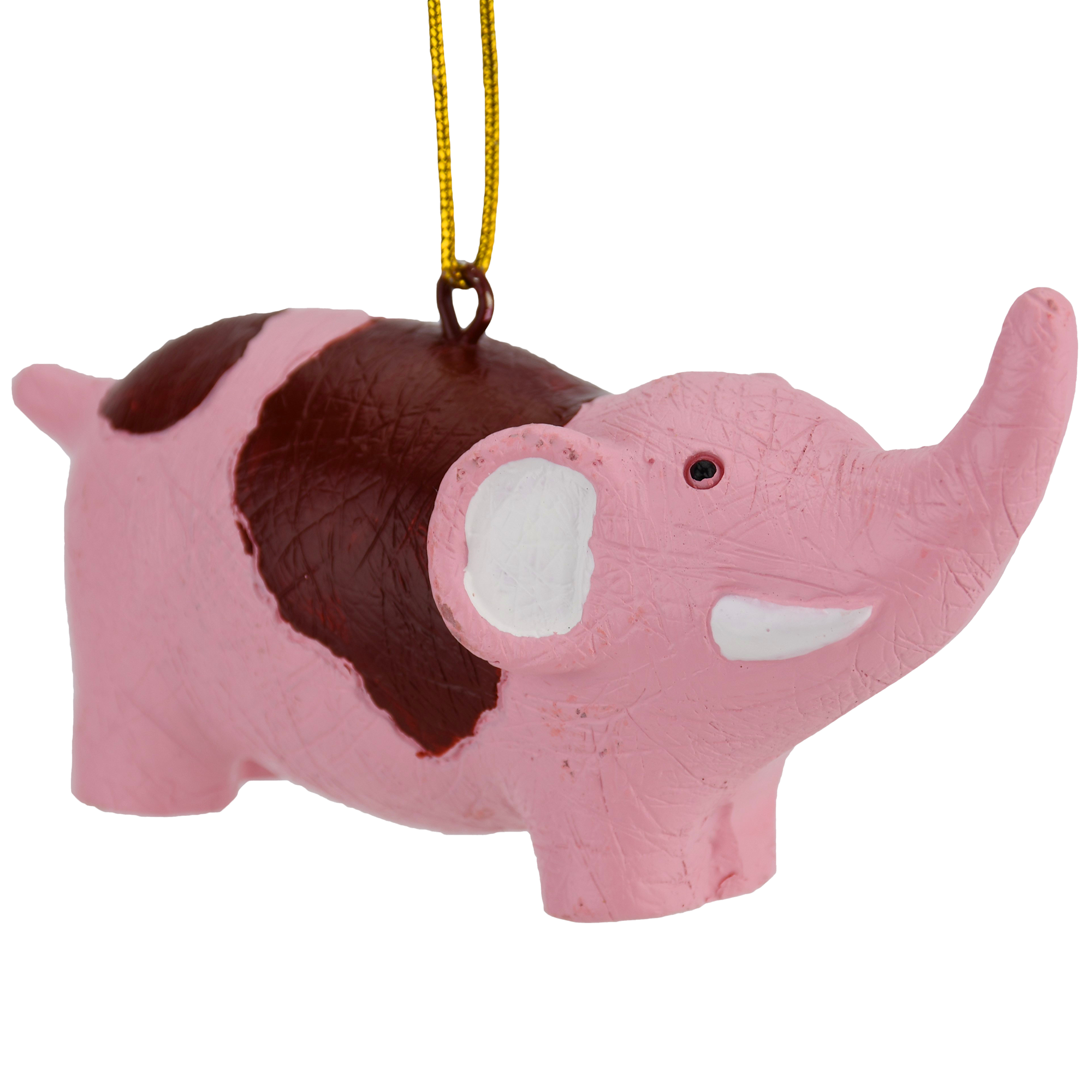 Bloody Pink Elephant Stuffed Animal Christmas Ornament