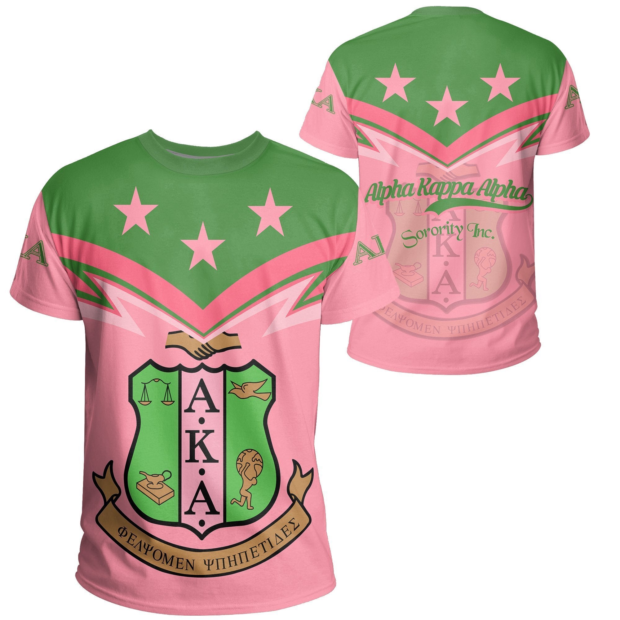 Greeklife T-Shirt – Original Alpha Kappa Alpha Greeklife T-Shirt – Zig Zag Style