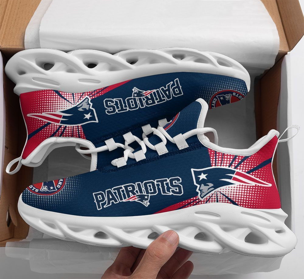 New England Patriots Yezy Running Sneakers Art 1870