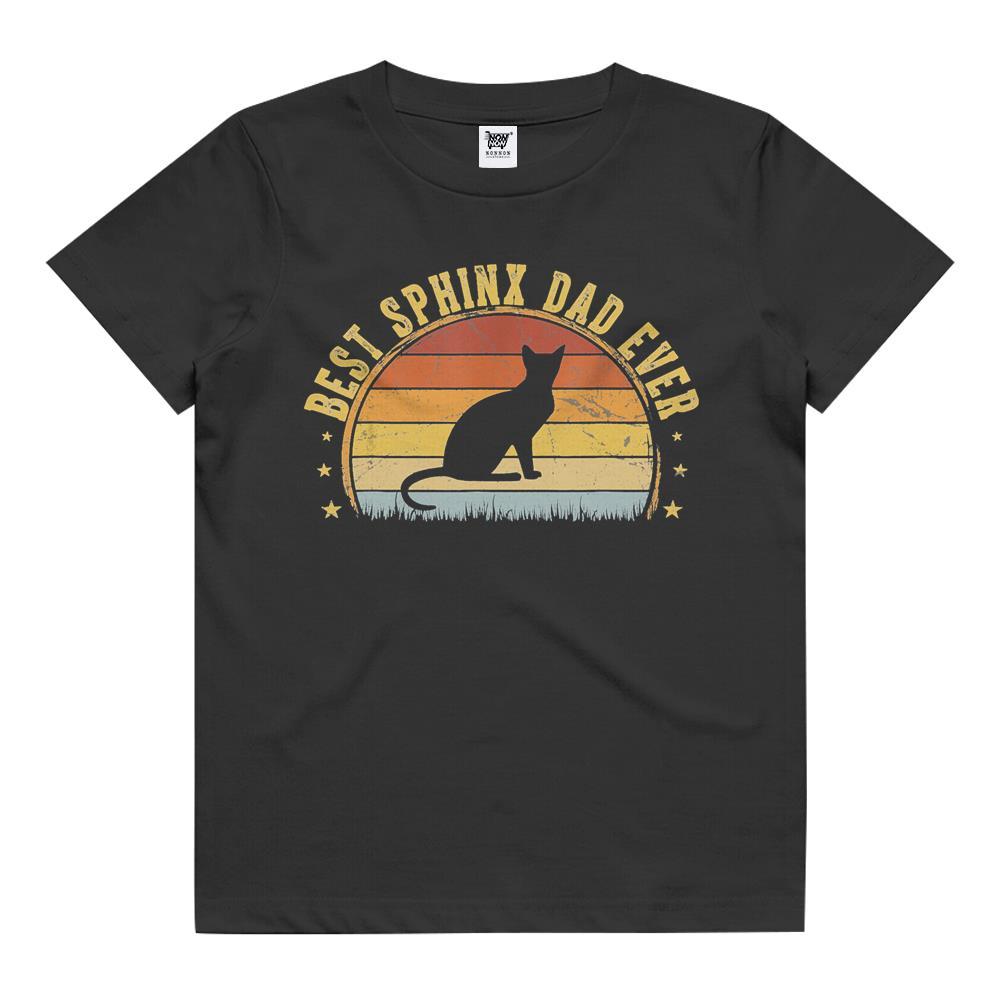 Best Sphinx Dad Ever Cat Vintage Father’s Day Kids T Shirt