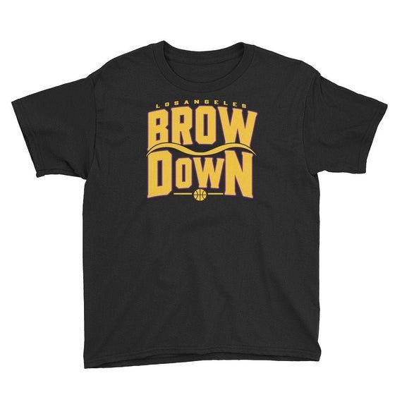 Brow Down Kids Los Angeles Ad The Brow Short Sleeve Shirt Kids Shirt La Fear The Brow Shirt