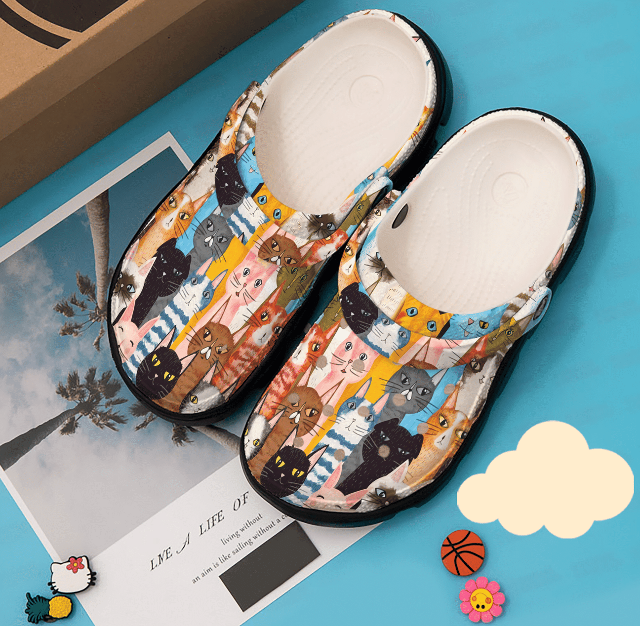 Cats Personalized Clog, Custom Name, Text, Color, Number Fashion Style For Women, Men, Kid, Print 3D I Am In Love With Cats