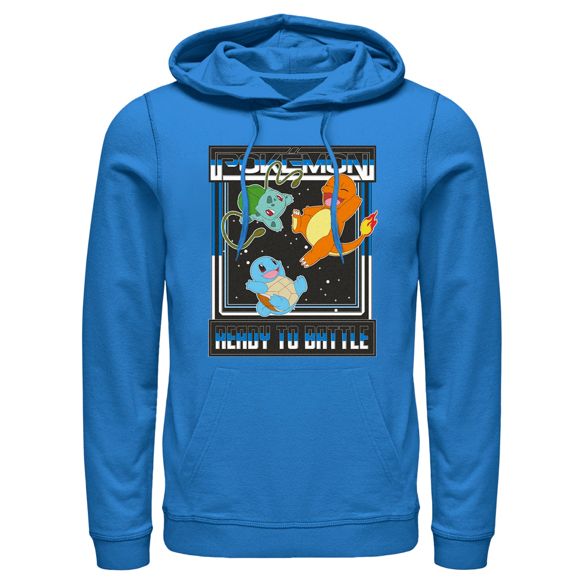 Men’S Pokemon Ready To Battle Trio Pull Over Hoodie