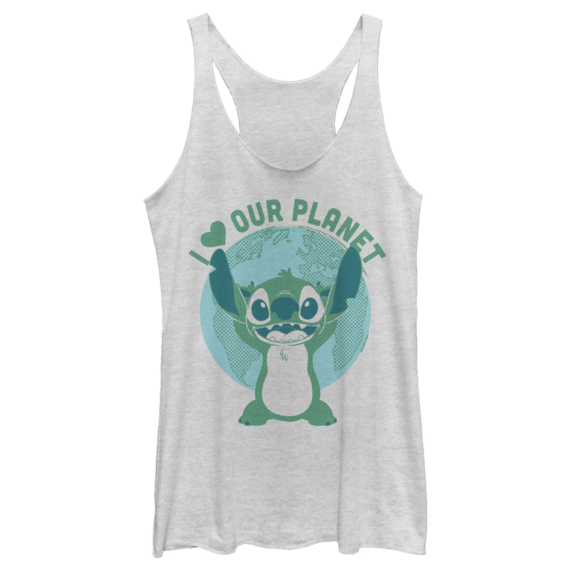 Women’S Lilo & Stitch I Heart Our Planet Racerback Tank Top