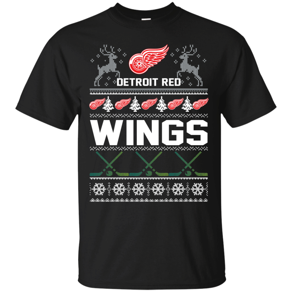 Check out this awesome Detroit Red Wings Ugly Christmas T shirt