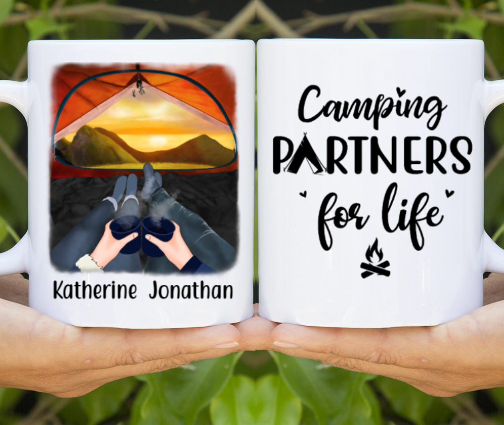 Personalized Mug, Camping View Partners Gift For Camping Lovers Couple