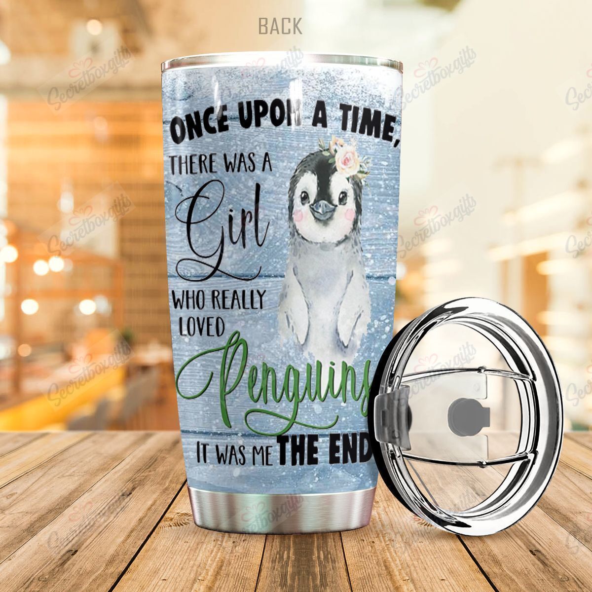 Personalized Penguin Yq2002278Cl Stainless Steel Tumbler Customize Name, Text, Number